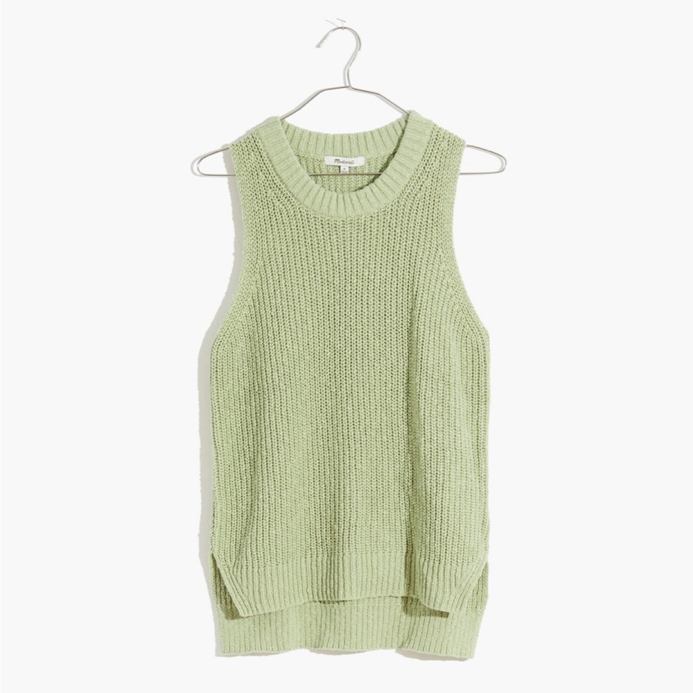 Women’s Madewell Shaker Sweater Tank Sage Green